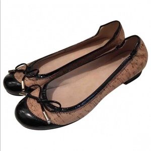 Stuart weitzman cork ballerina patent leather 6.5